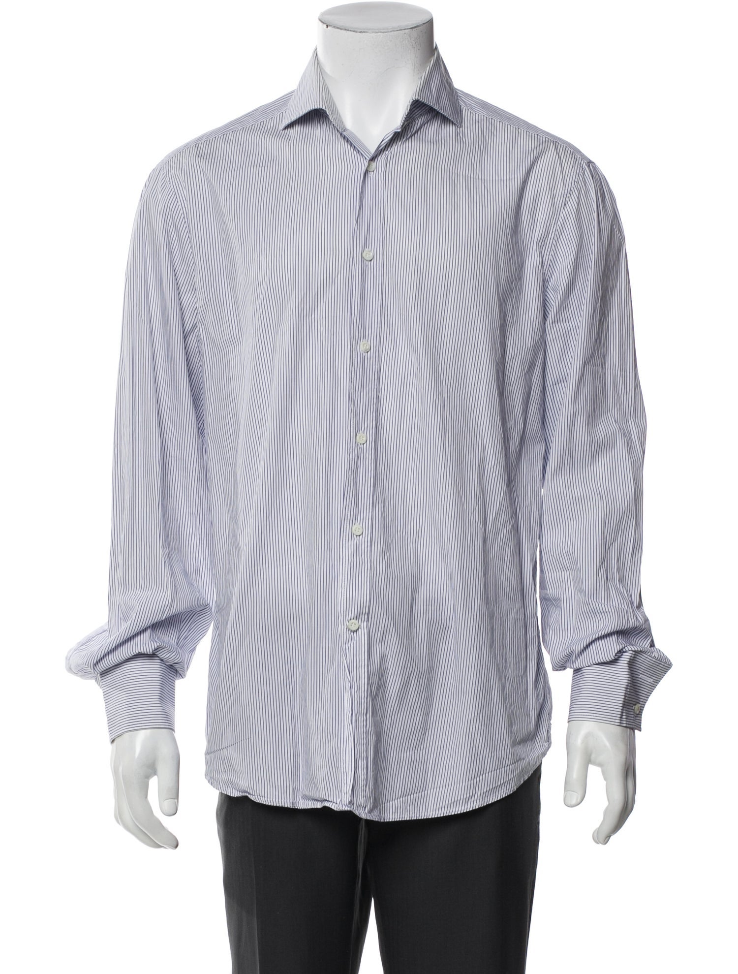 Brunello Cucinelli Striped Long Sleeve Shirt
