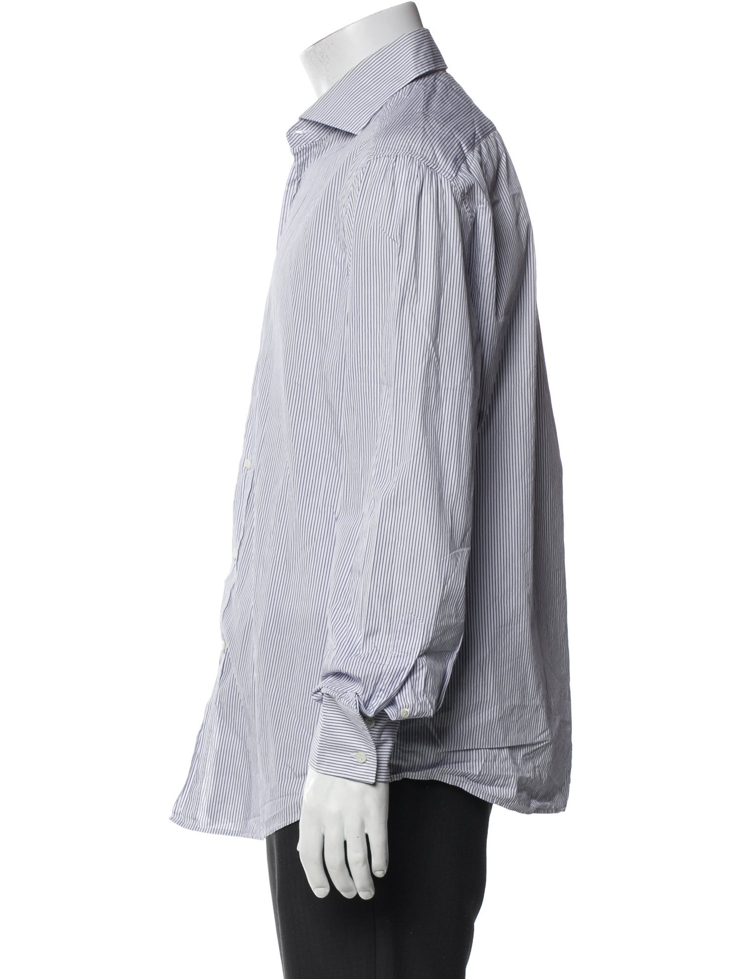 Brunello Cucinelli Striped Long Sleeve Shirt