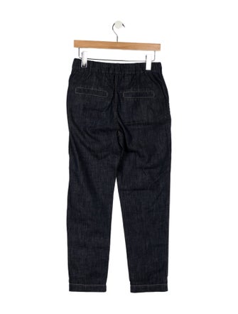 Brunello Cucinelli Mid-Rise Straight Leg Jeans