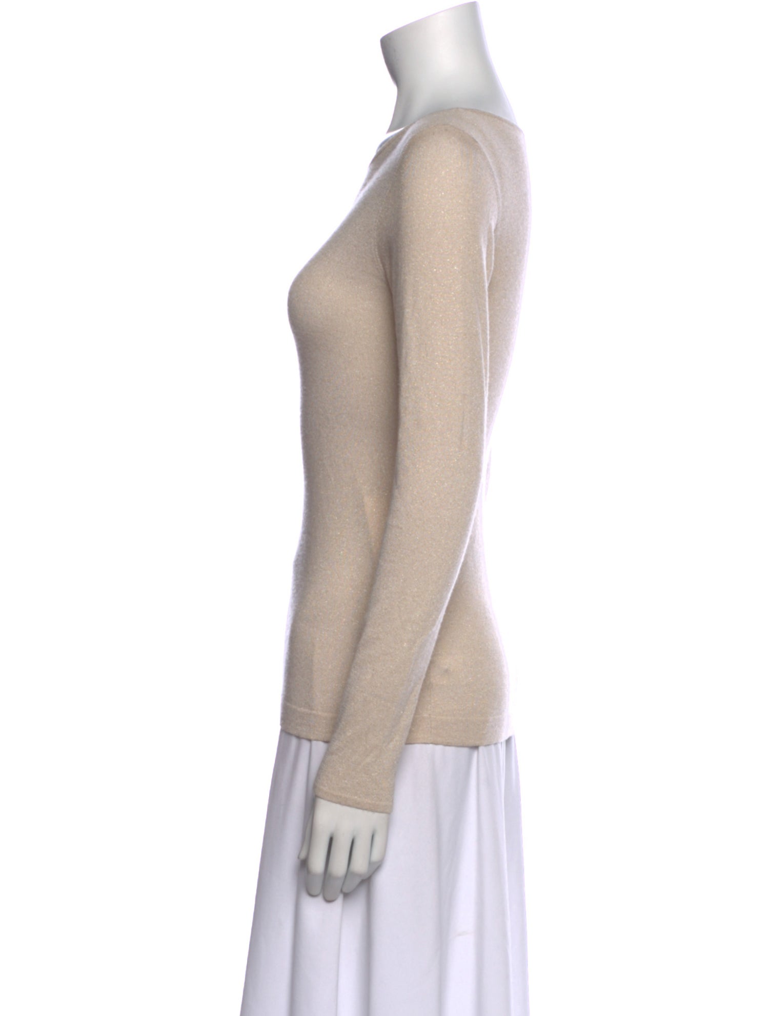 Brunello Cucinelli Cashmere Bateau Neckline Top