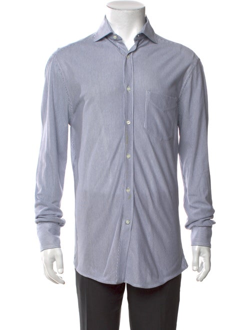 Brunello Cucinelli Striped Long Sleeve Shirt