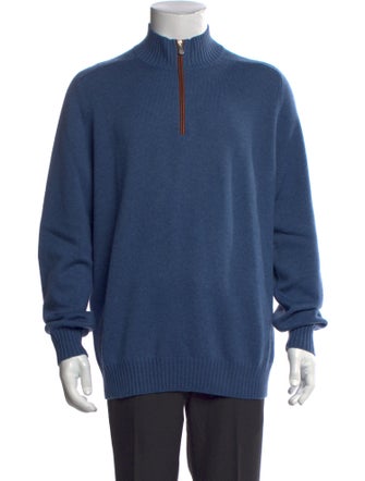 Brunello Cucinelli Cashmere Mock Neck Pullover