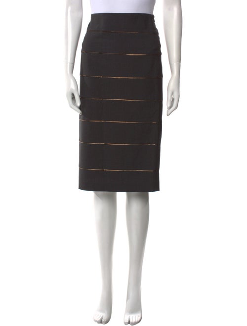 Brunello Cucinelli Virgin Wool Knee-Length Skirt