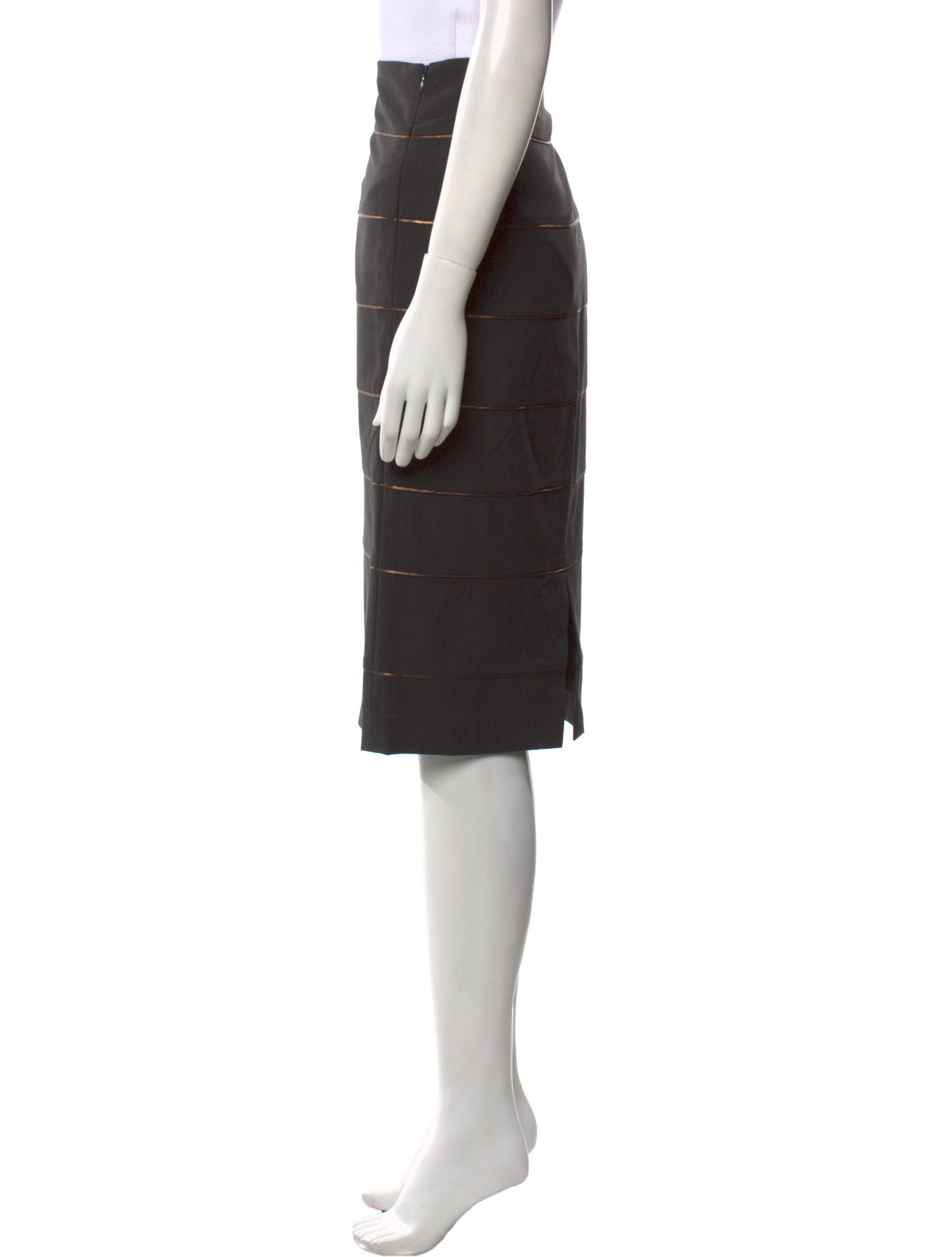 Brunello Cucinelli Virgin Wool Knee-Length Skirt