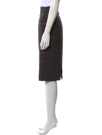 Brunello Cucinelli Virgin Wool Knee-Length Skirt