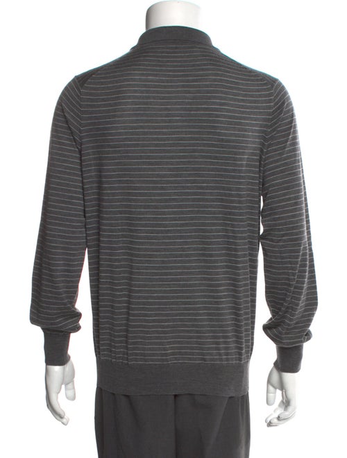 Brunello Cucinelli Cashmere Striped Polo Sweater