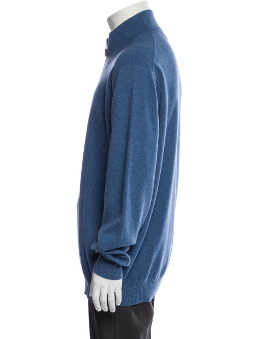 Brunello Cucinelli Cashmere Mock Neck Polo Sweater