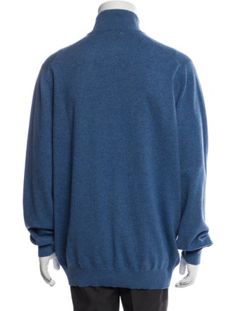 Brunello Cucinelli Cashmere Mock Neck Polo Sweater