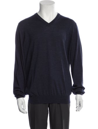 Brunello Cucinelli Wool V-Neck Pullover