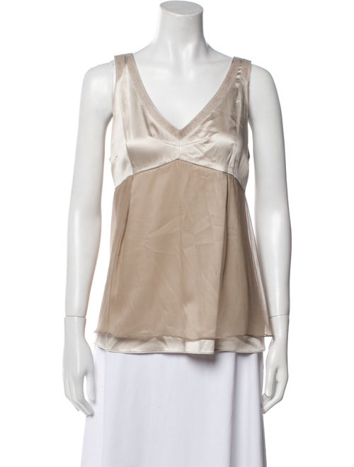 Brunello Cucinelli V-Neck Sleeveless Top