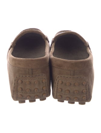 Brunello Cucinelli Monili Suede Loafers