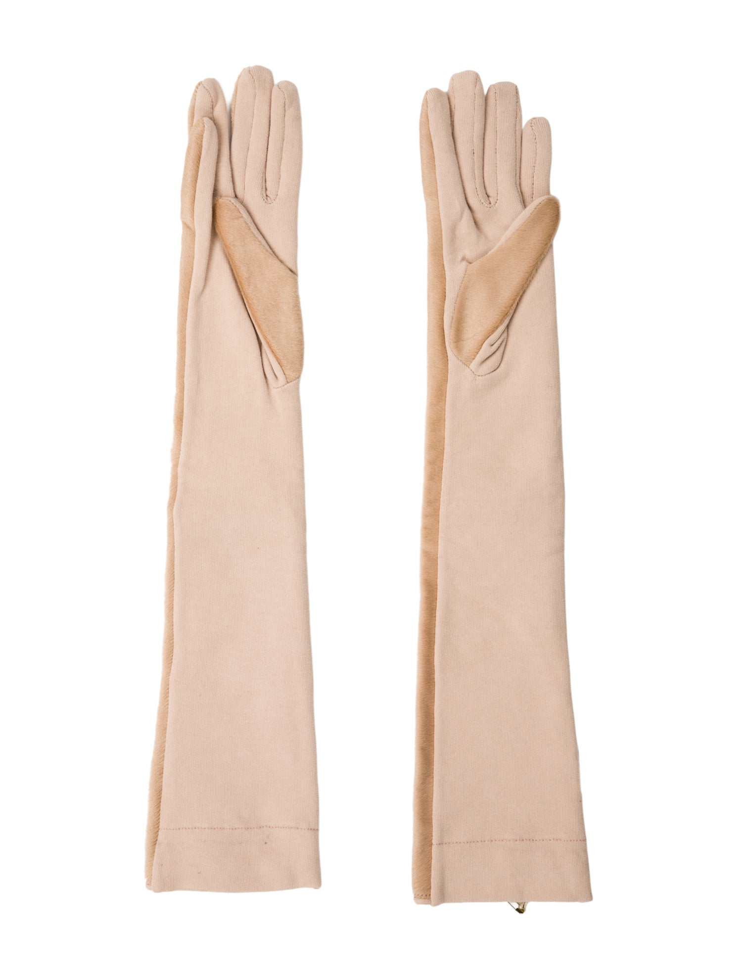 Brunello Cucinelli Pony Hair Long Gloves