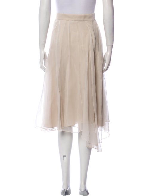 Brunello Cucinelli Silk Midi Length Skirt