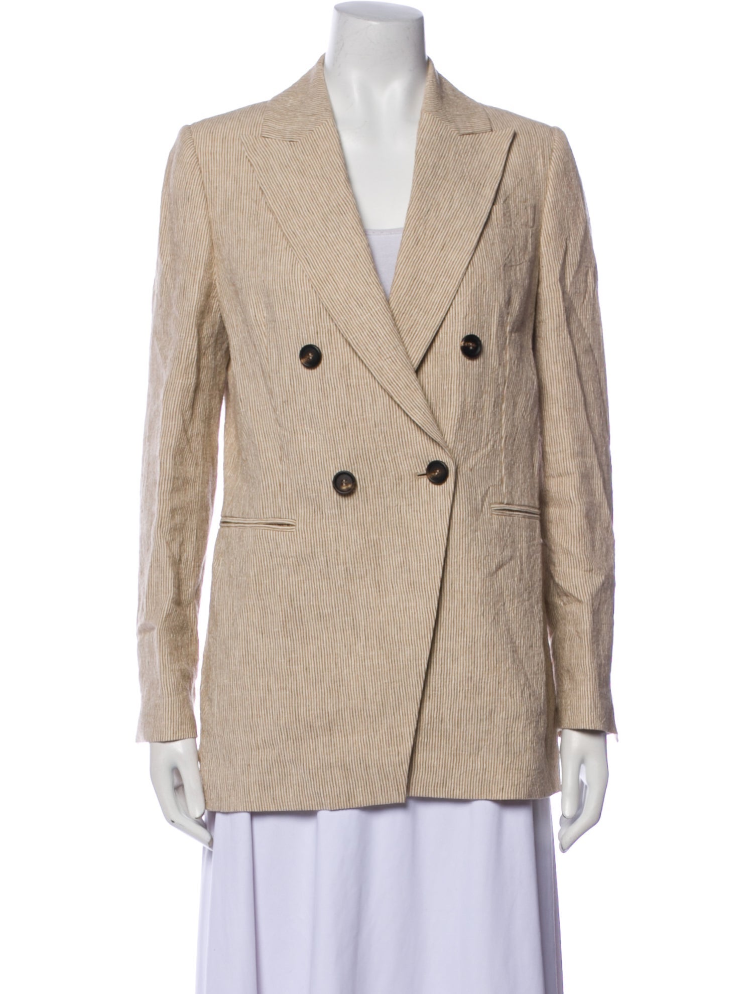 Brunello Cucinelli Linen Striped Blazer