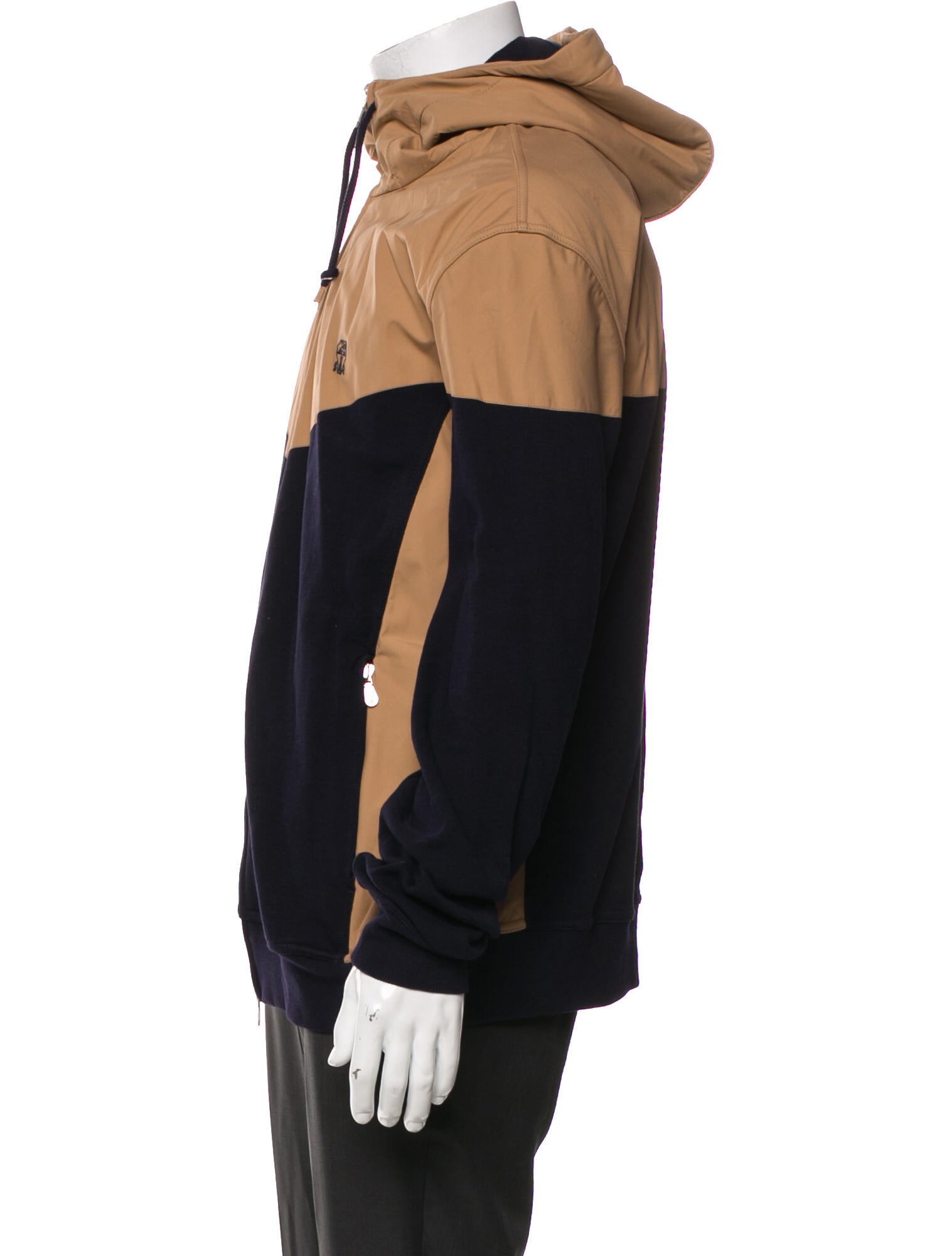 Brunello Cucinelli Colorblock Pattern Windbreaker