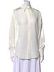 Brunello Cucinelli Long Sleeve Button-Up Top