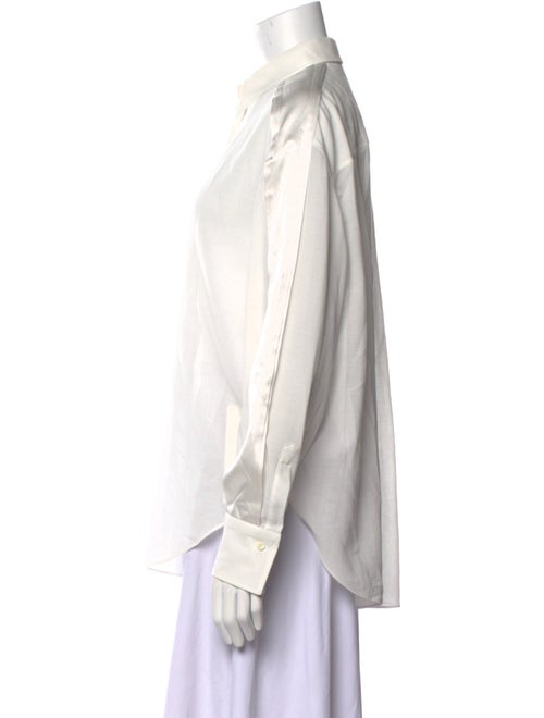 Brunello Cucinelli Long Sleeve Button-Up Top