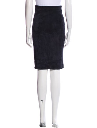 Brunello Cucinelli Leather Knee-Length Skirt