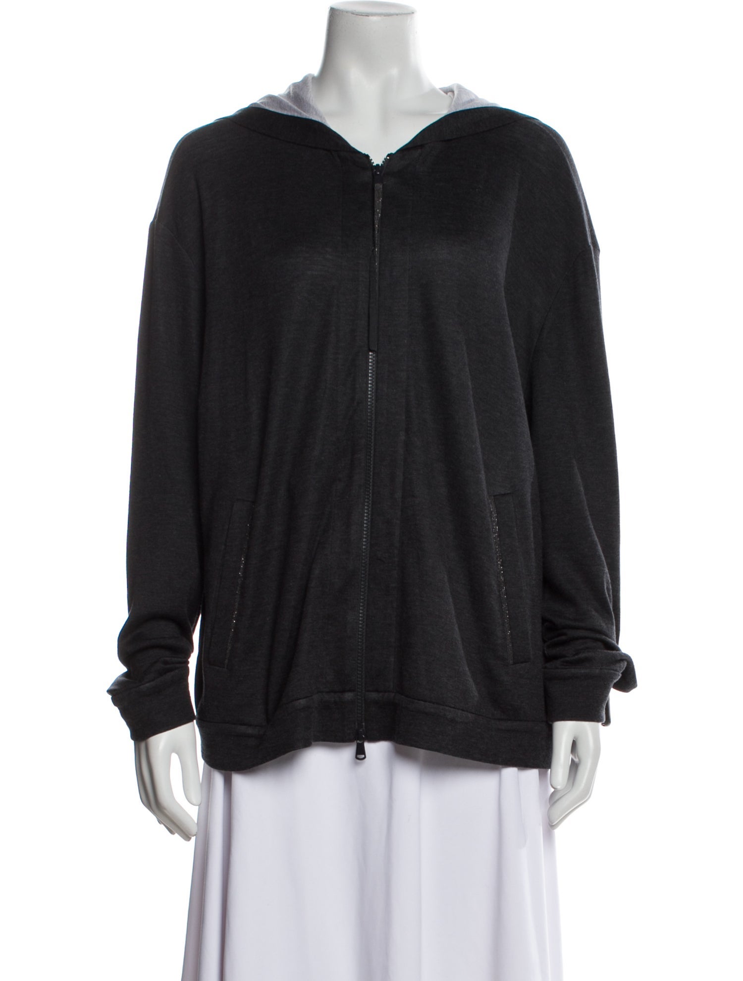 Brunello Cucinelli V-Neck Long Sleeve Sweatshirt