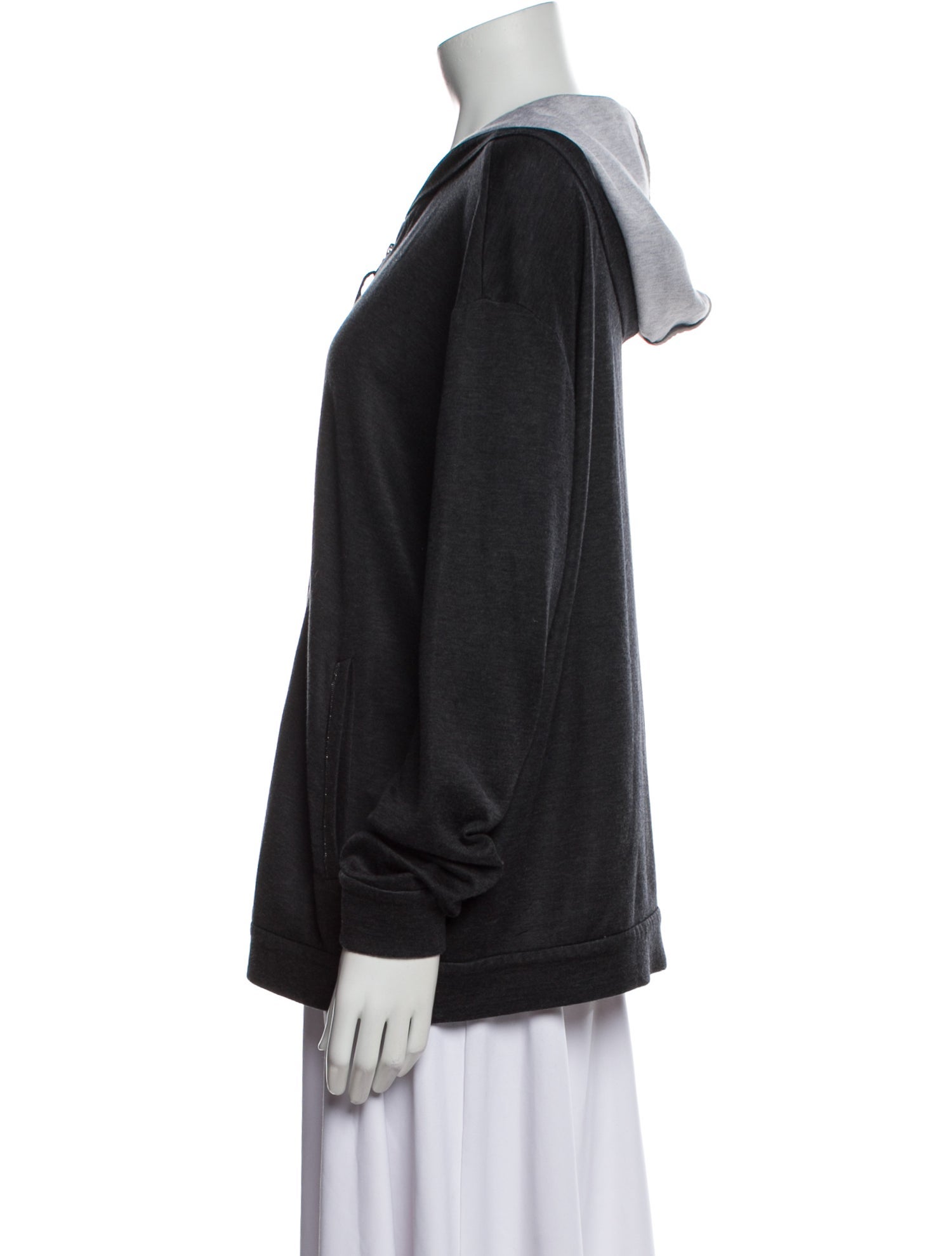 Brunello Cucinelli V-Neck Long Sleeve Sweatshirt