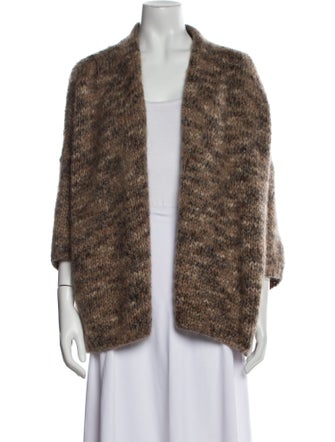 Brunello Cucinelli Printed Open Front Sweater