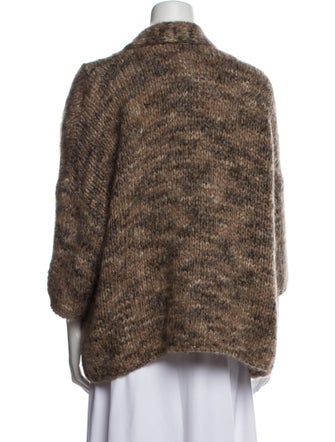 Brunello Cucinelli Printed Open Front Sweater