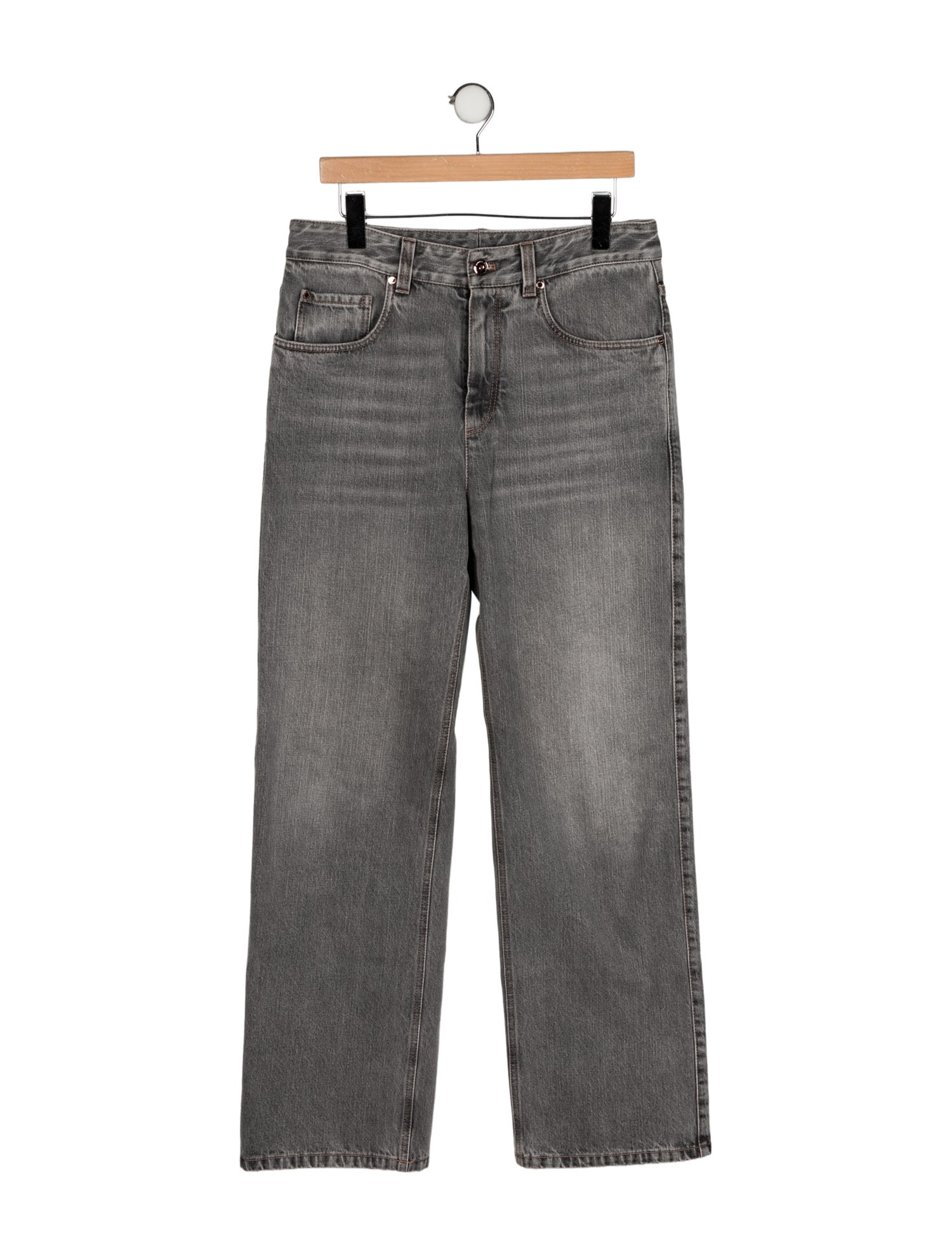 Brunello Cucinelli High-Rise Wide Leg Jeans