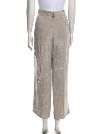 Brunello Cucinelli Striped Wide Leg Pants