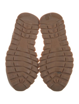 Brunello Cucinelli Suede Colorblock Pattern Sneakers