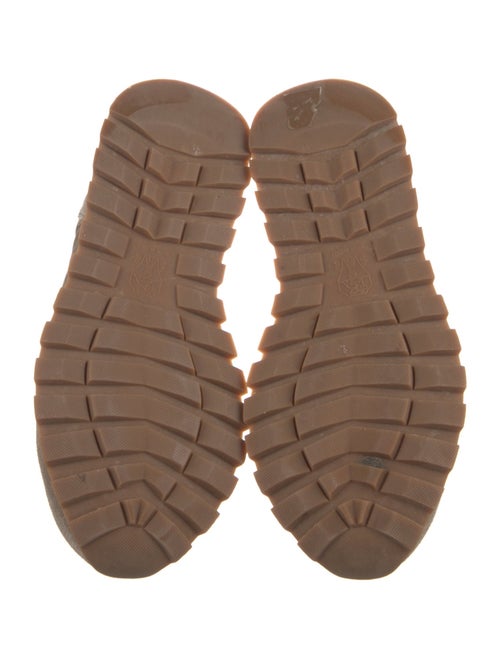 Brunello Cucinelli Suede Colorblock Pattern Sneakers