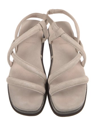 Brunello Cucinelli Suede Studded Accents Espadrilles