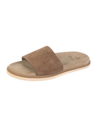 Brunello Cucinelli Suede Slides