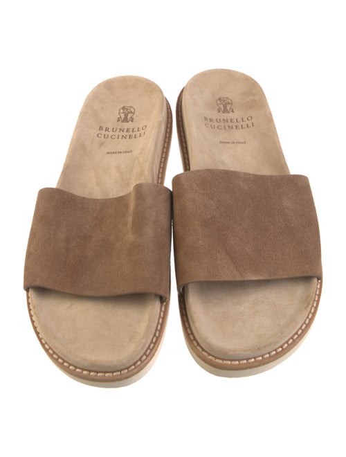 Brunello Cucinelli Suede Slides
