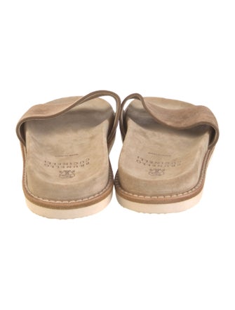 Brunello Cucinelli Suede Slides