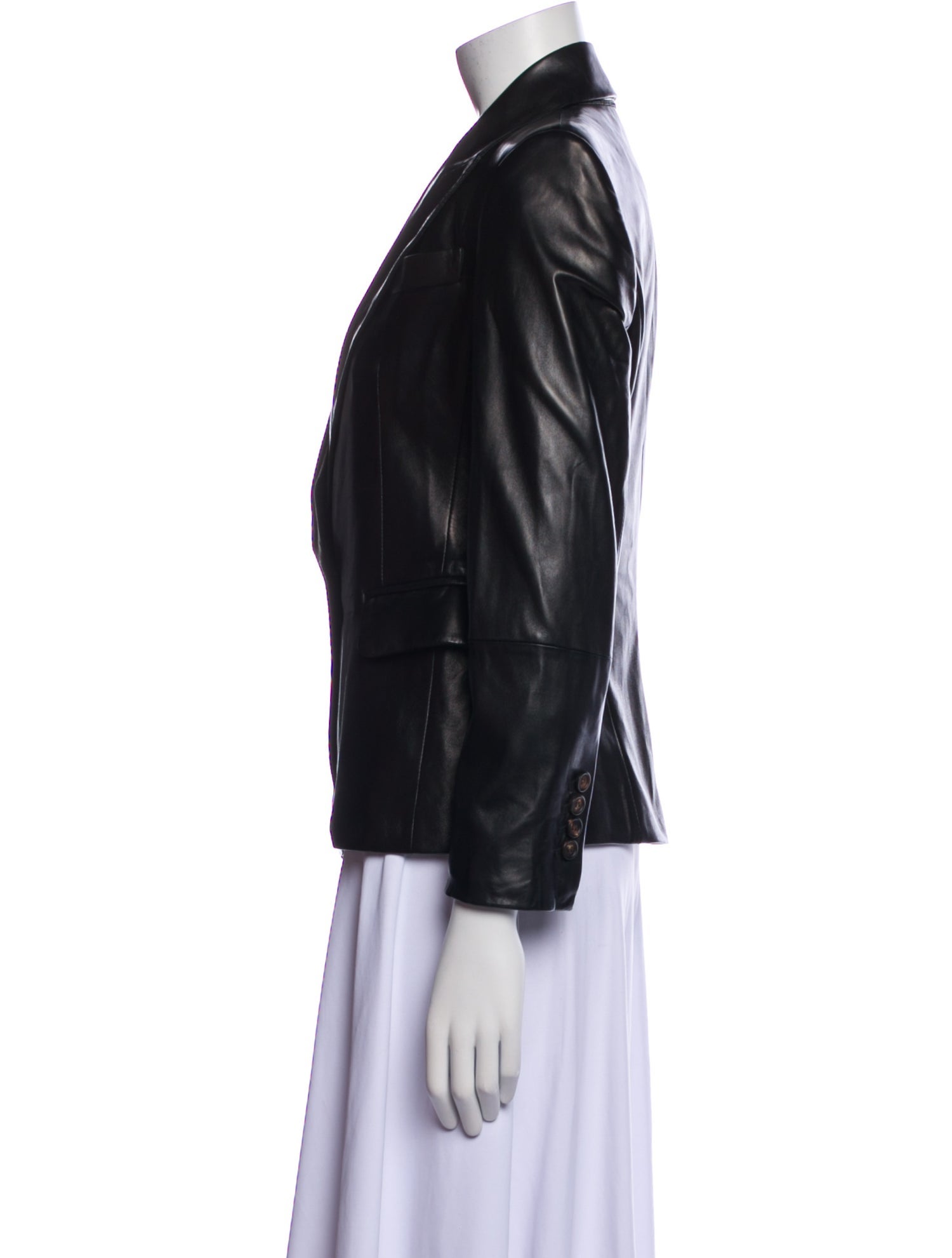 Brunello Cucinelli Leather Blazer