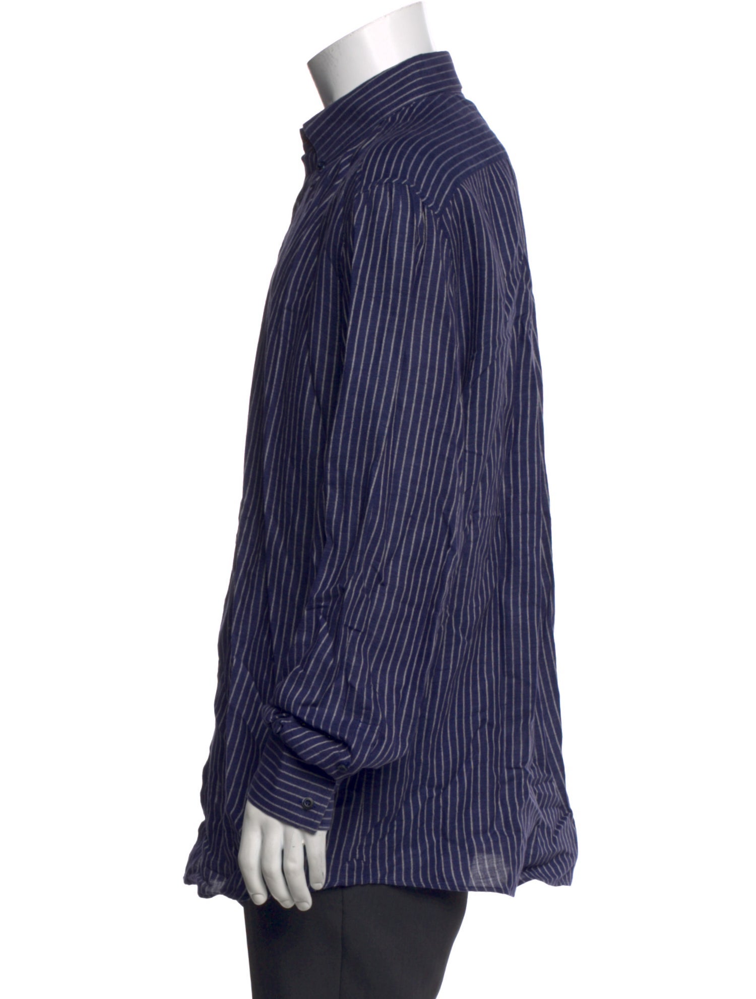Brunello Cucinelli Striped Long Sleeve Shirt
