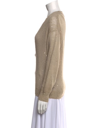 Brunello Cucinelli Linen V-Neck Sweater
