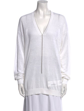 Brunello Cucinelli Linen V-Neck Tunic