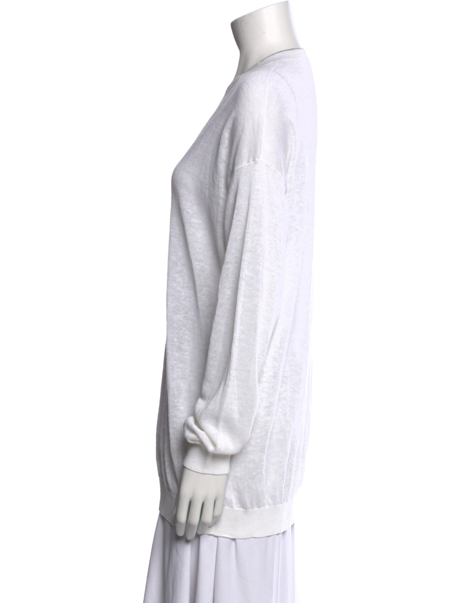 Brunello Cucinelli Linen V-Neck Tunic