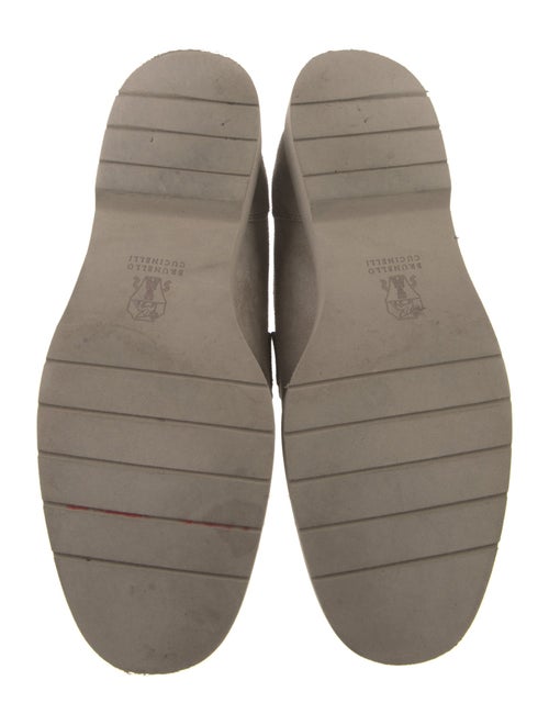 Brunello Cucinelli Monili Suede Loafers