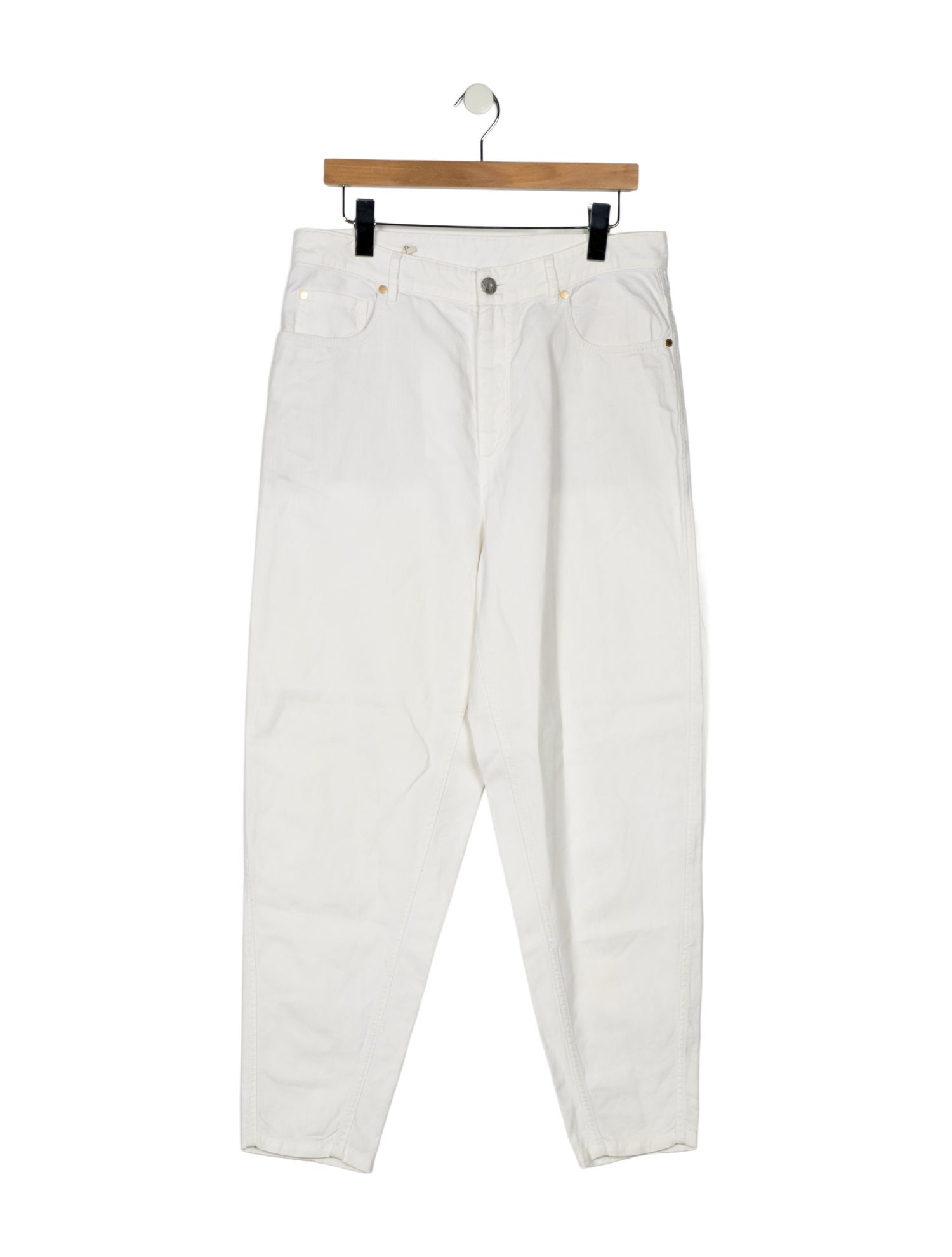 Brunello Cucinelli High-Rise Straight Leg Jeans