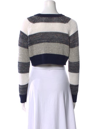 Brunello Cucinelli Striped Bateau Neckline Sweater