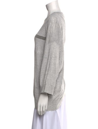 Brunello Cucinelli Linen Crew Neck Sweatshirt