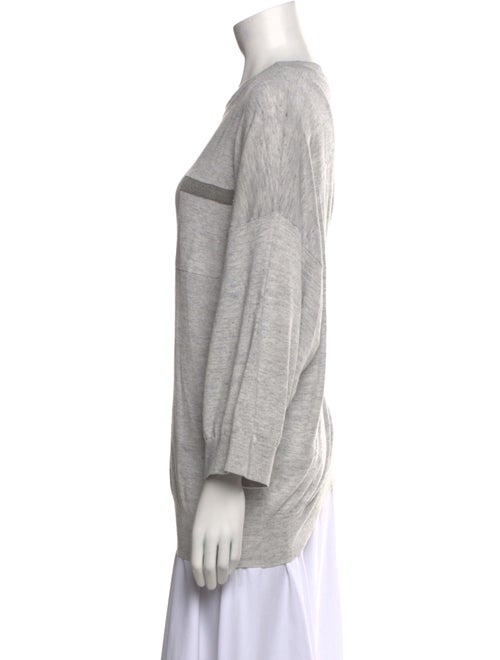 Brunello Cucinelli Linen Crew Neck Sweatshirt