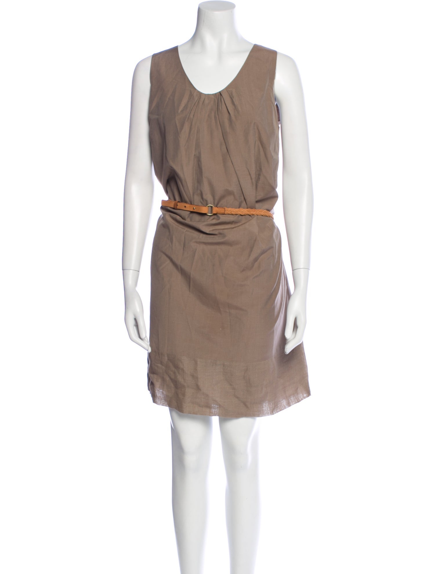 Brunello Cucinelli Linen Knee-Length Dress