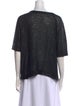 Brunello Cucinelli Linen Bateau Neckline T-Shirt