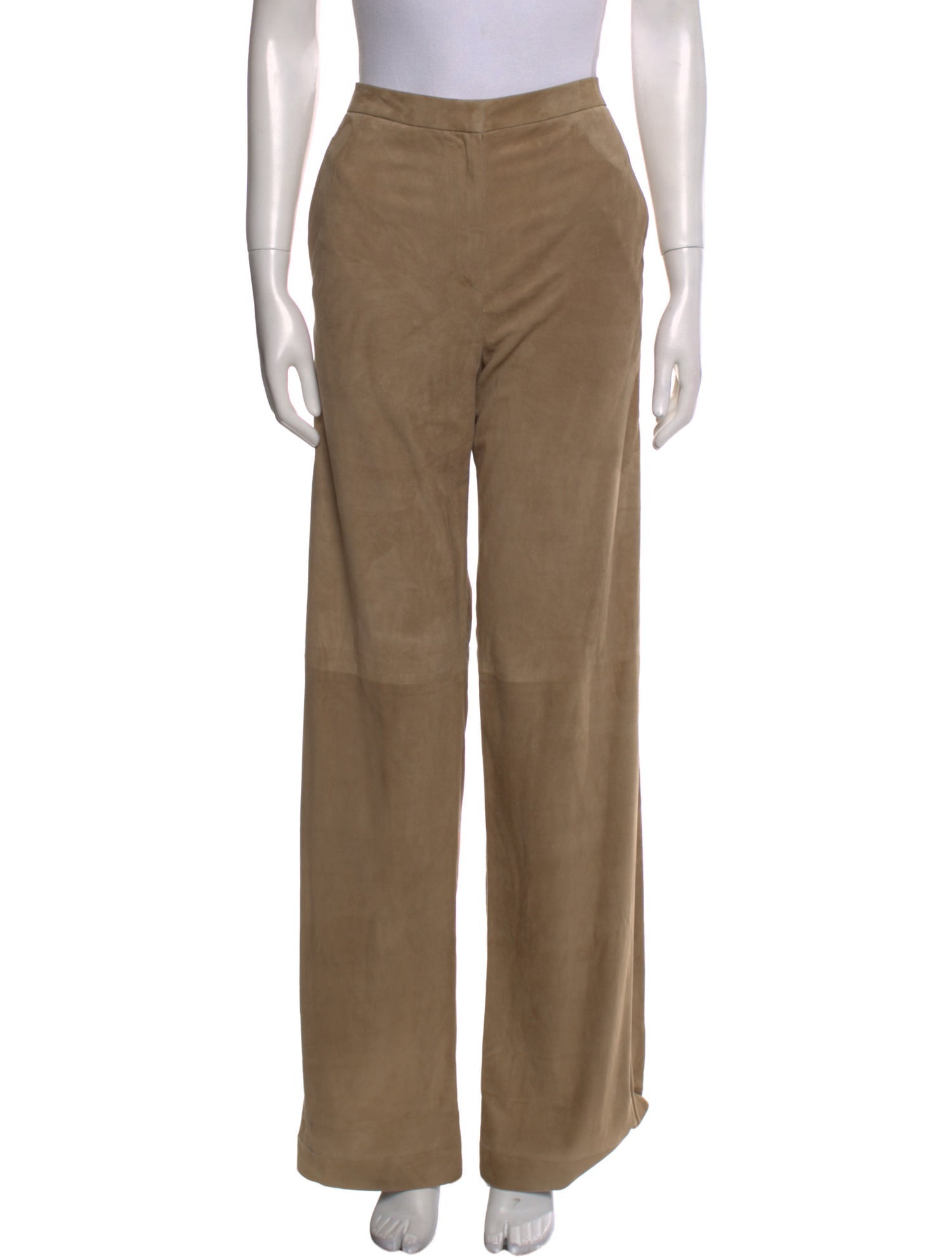 Brunello Cucinelli Leather Wide Leg Pants
