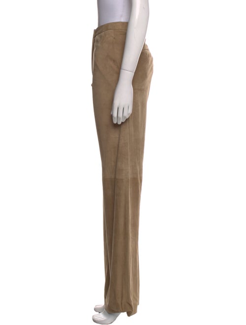 Brunello Cucinelli Leather Wide Leg Pants