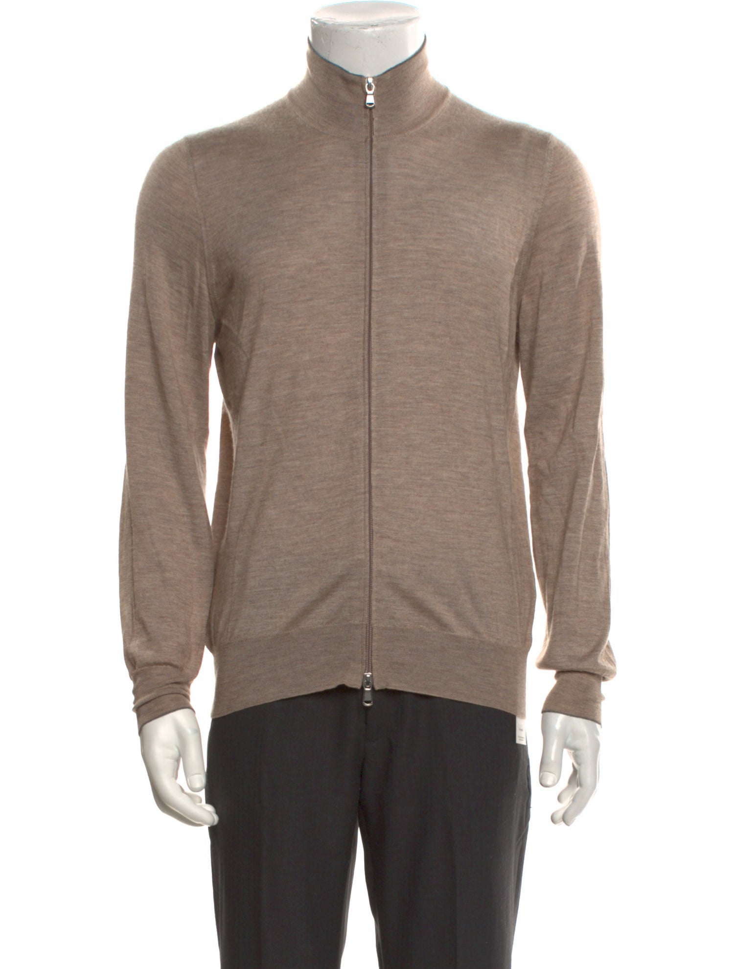 Brunello Cucinelli Cashmere Mock Neck Cardigan