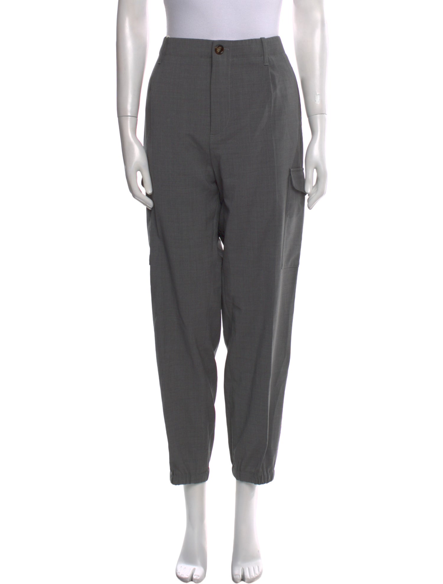 Brunello Cucinelli Virgin Wool Skinny Leg Pants